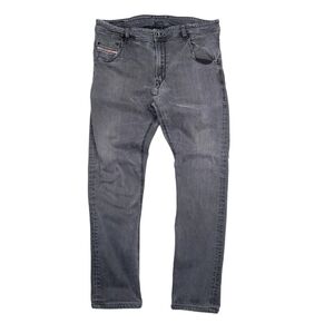Diesel Designer Jeans Mens 36x29 Gray Charcoal Denim Stretch (Read)